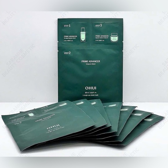 Ohui O hui Prime Advancer Ampoule Mask 3-STEP Triple Care 8EA (no box)